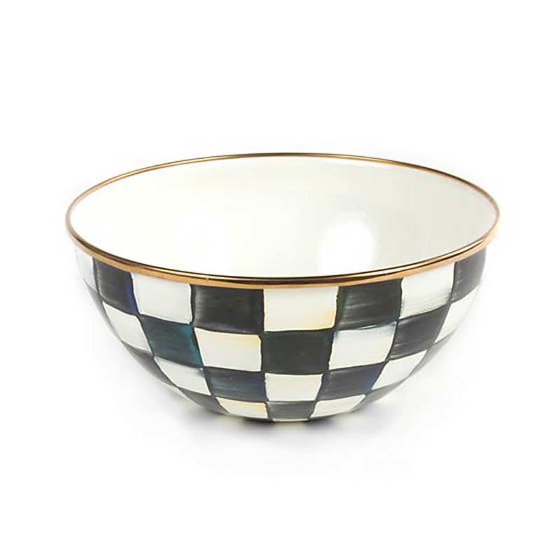 MacKenzie-Childs Courtly Check Enamel Everyday Bowl, Small