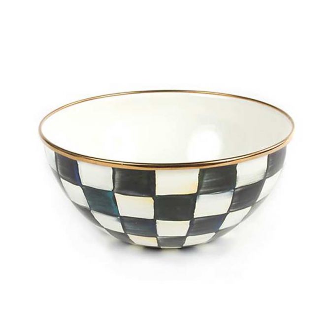 MacKenzie-Childs Courtly Check Enamel Everyday Bowl, Small