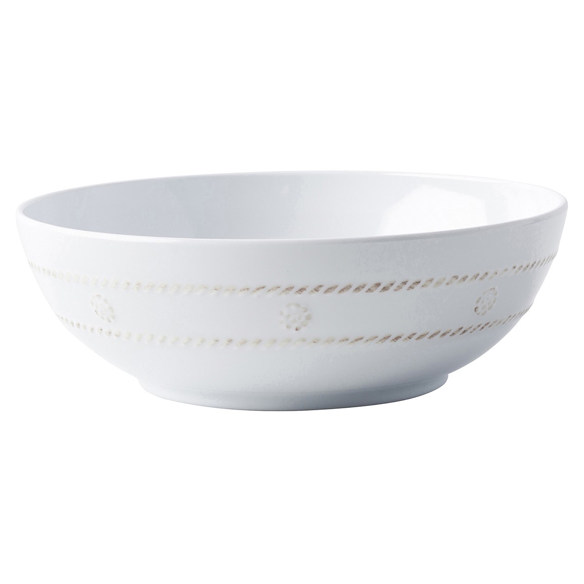 Juliska Berry and Thread Melamine Whitewash Coupe Bowl