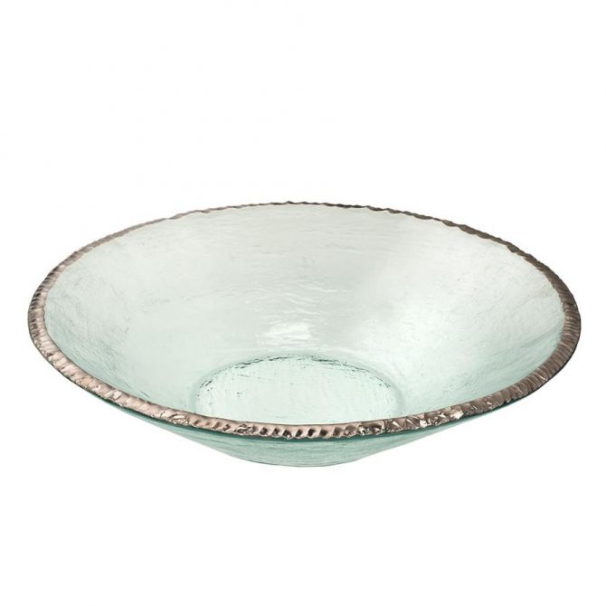 Annieglass 13" Edgey Round Bowl