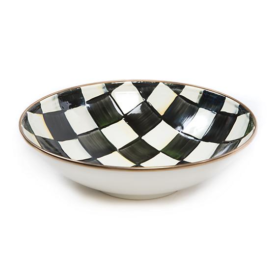 MacKenzie-Childs Courtly Check Enamel Gourmand Coupe Bowl