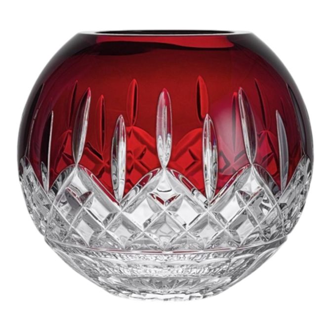 Waterford Lismore Red Rose Bowl, 8"