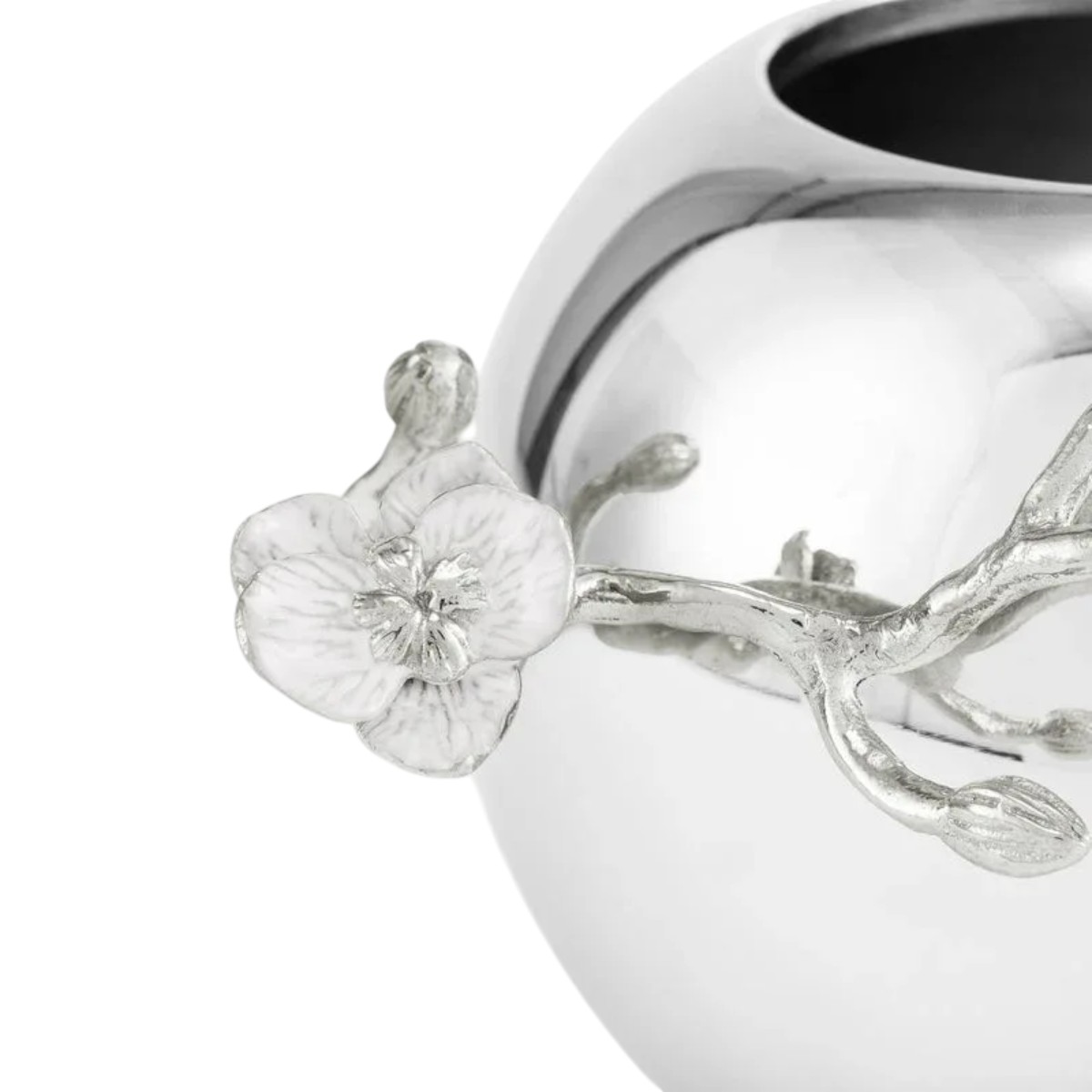 Michael Aram Silver Orchid Rose Bowl