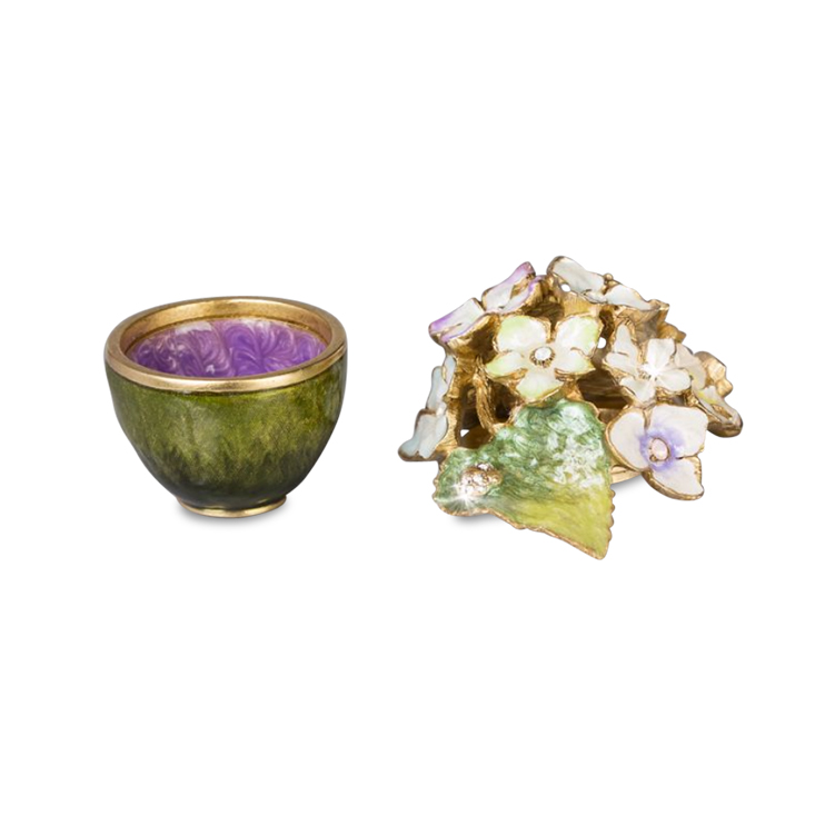 Jay Strongwater Carla Hydrangea Small Box, Meadow