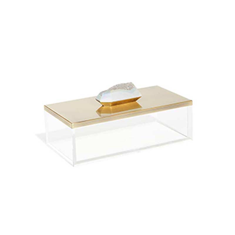 Kendra Scott Rectangle Acrylic Box in Iridescent Drusy Borsheims