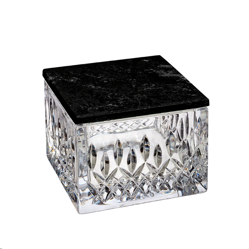 Waterford Lismore Covered Box with Marble Lid Borsheims
