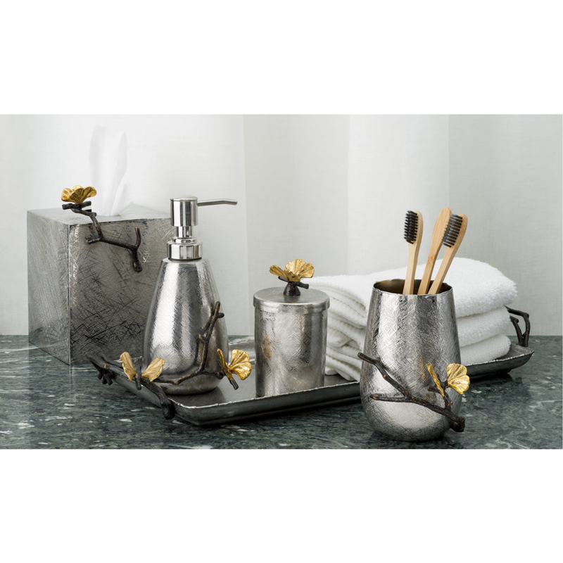 Michael Aram Butterfly Ginkgo Tissue Box, Square