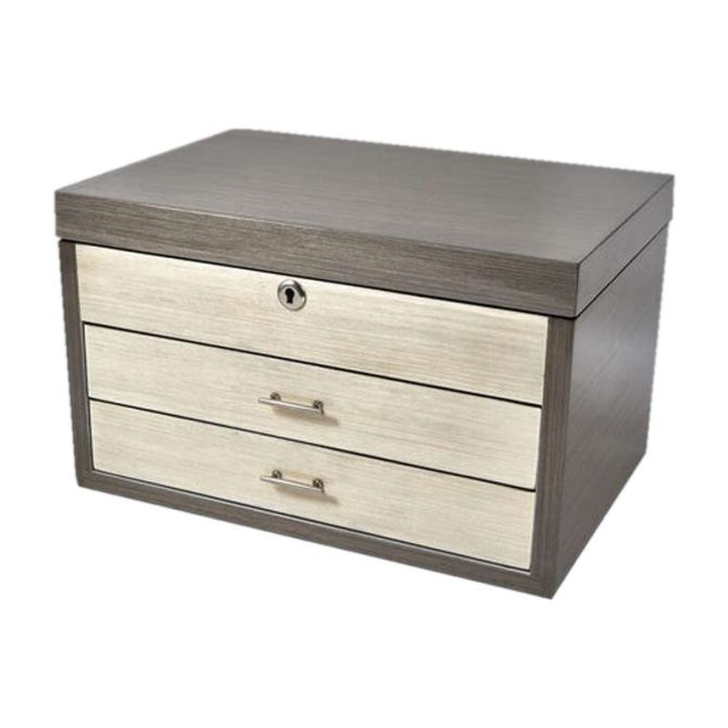 Tizo Jewelry Box in Two Toned Grey