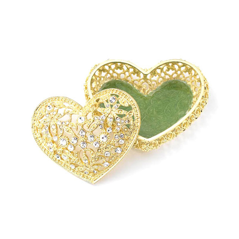 Olivia Riegel Luxembourg Heart Box, Gold