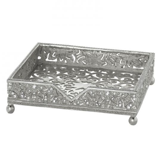 silver napkin box