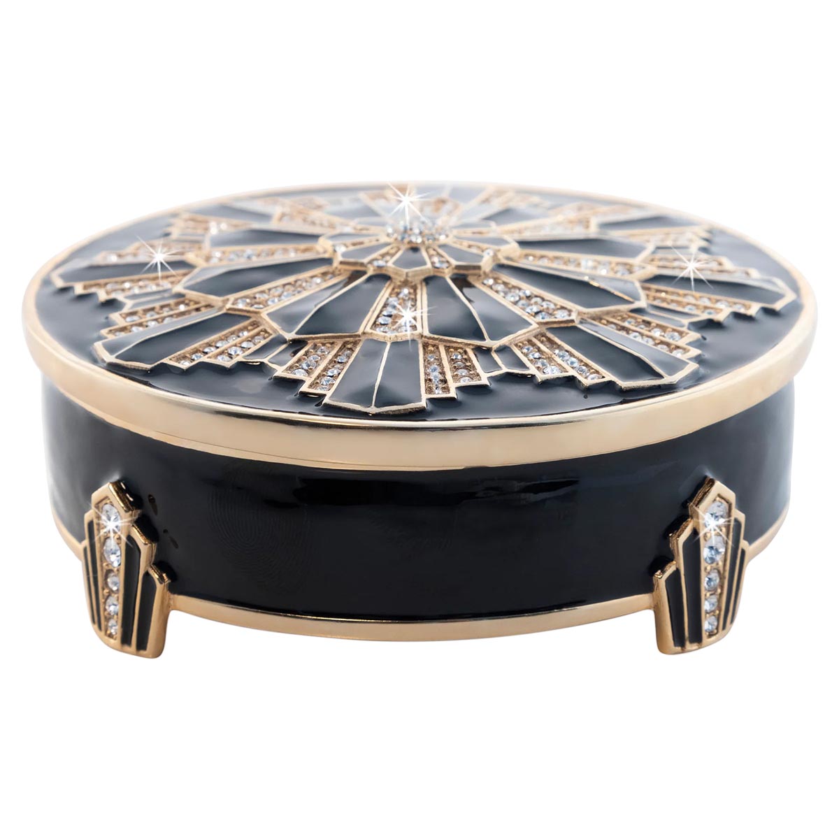 Jay Strongwater Pearl Art Deco Box