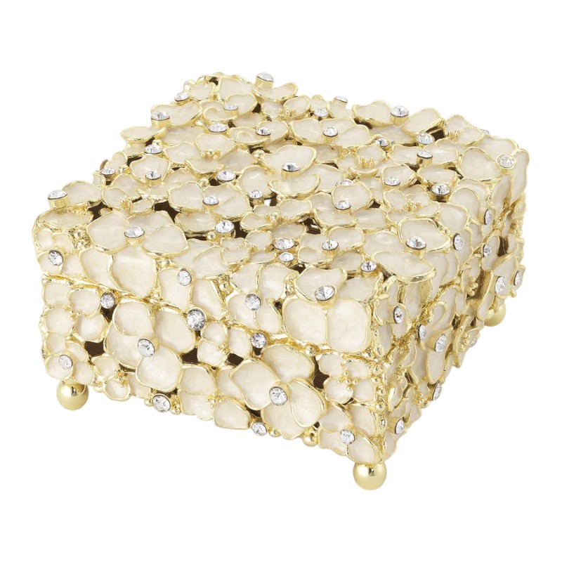 Olivia Reigel Dogwood Box, Gold Plated
