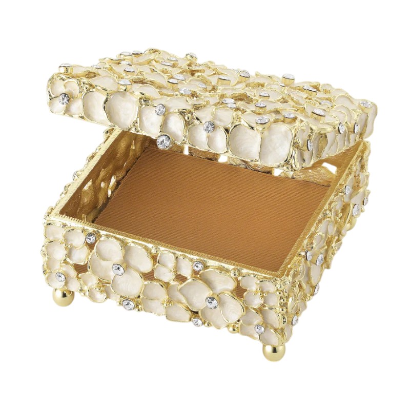 Olivia Reigel Dogwood Box, Gold Plated