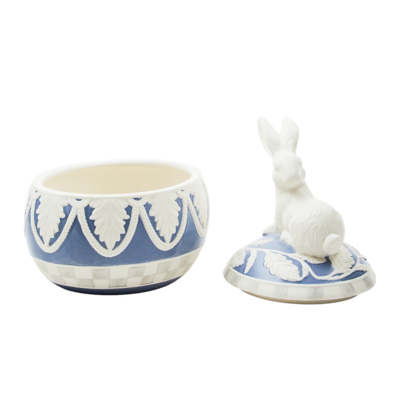 MacKenzie-Childs Cameo Bunny Lidded Box