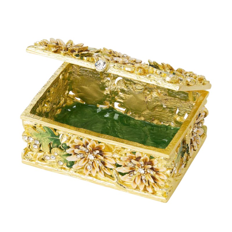 Olivia Reigel Floret Box, Gold Plated