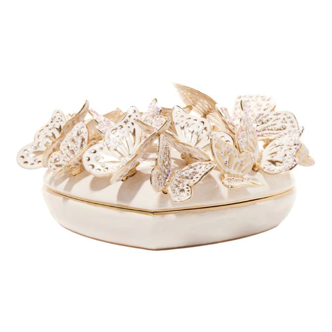 Jay Strongwater Amelia Opal Heart Box