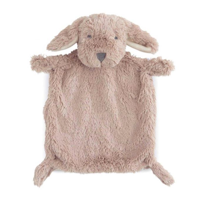 Elegant Baby Puppy Flat Baby Security Blanket, Brown