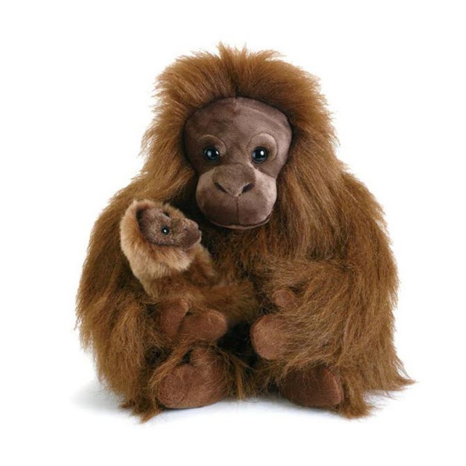 Demdaco Orangutan Mom & Baby Plush