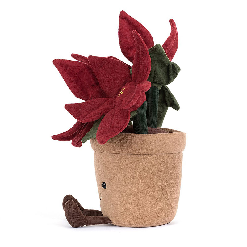 Jellycat Amuseable Poinsettia, Red