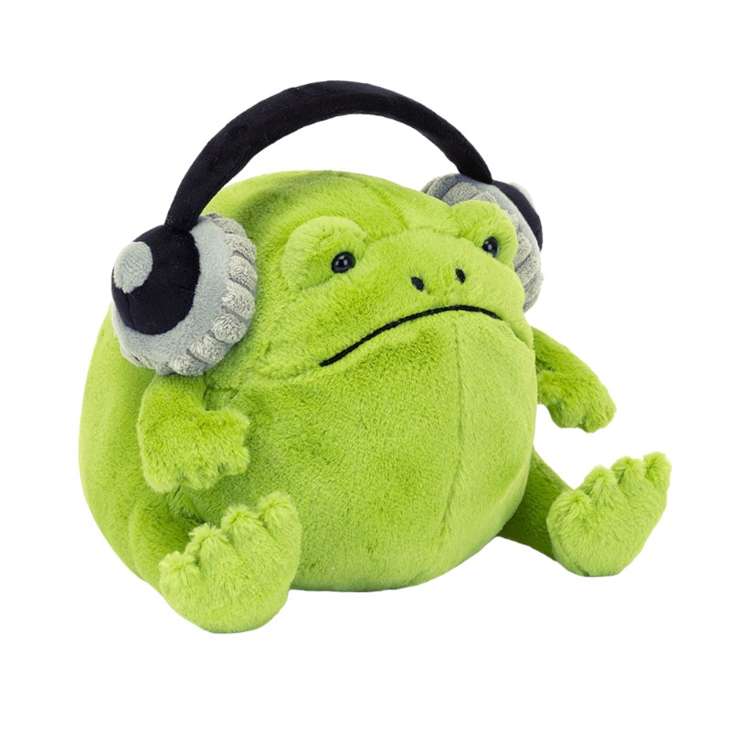 Jellycat Ricky Rain Frog with Headphones