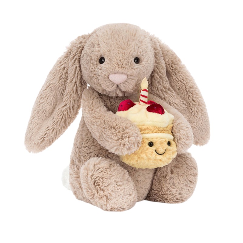 Jellycat Bashful Beige Birthday Bunny