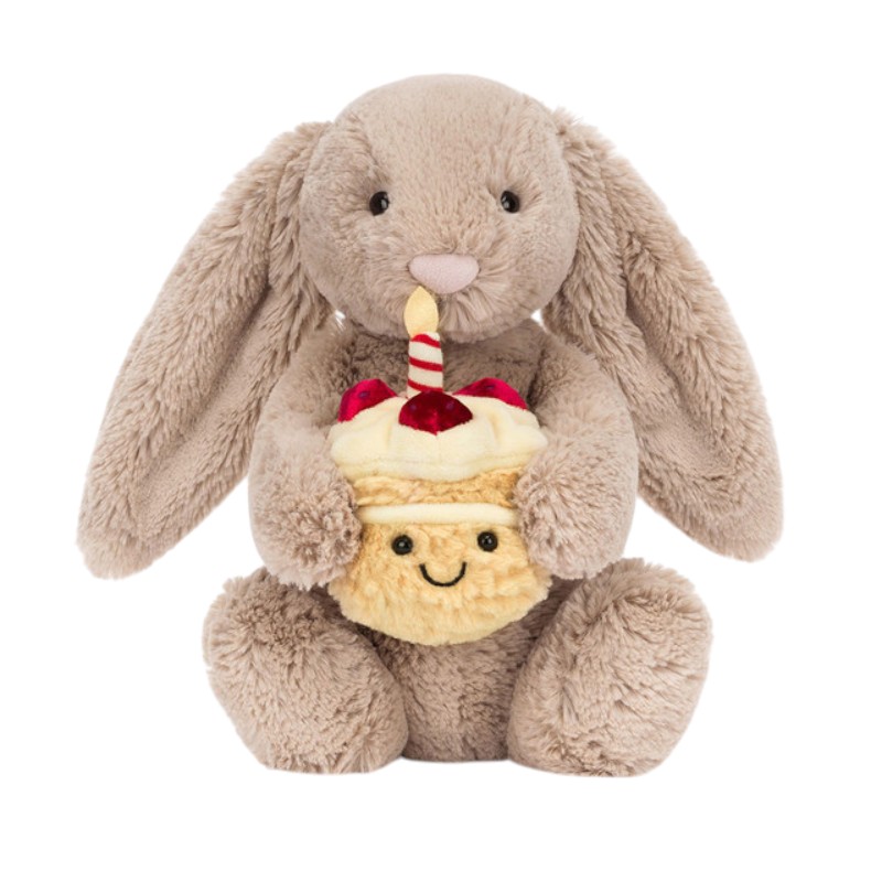 Jellycat Bashful Beige Birthday Bunny