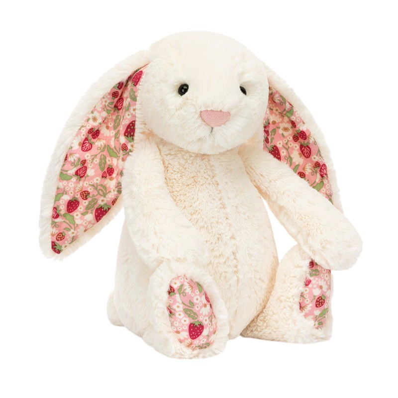 Jellycat Blossom Cream Berry Bunny, Medium