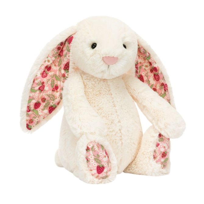 Jellycat Blossom Cream Berry Bunny, Medium
