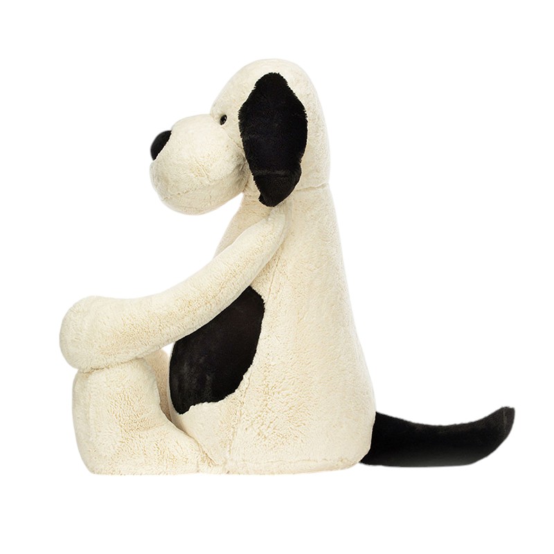 Jellycat Bashful Black and Cream Puppy, Giant