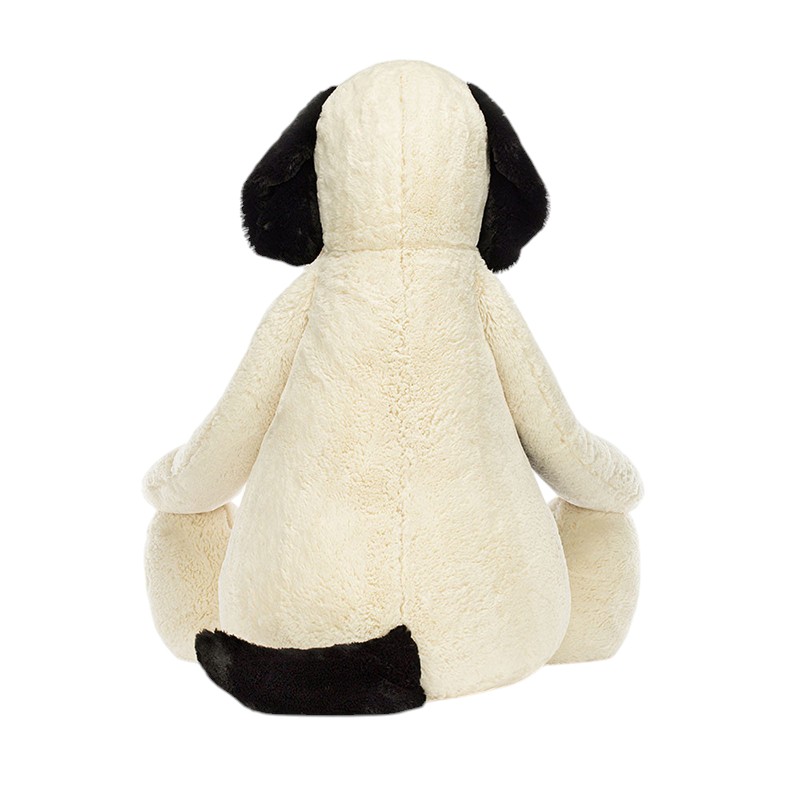 Jellycat Bashful Black and Cream Puppy, Giant