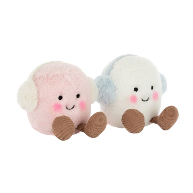 Jellycat Amuseables Toastie Pink and White Marshmallows