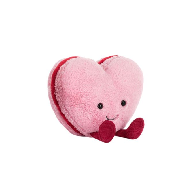 Jellycat Amuseables Colette Heart Macaron, Pink