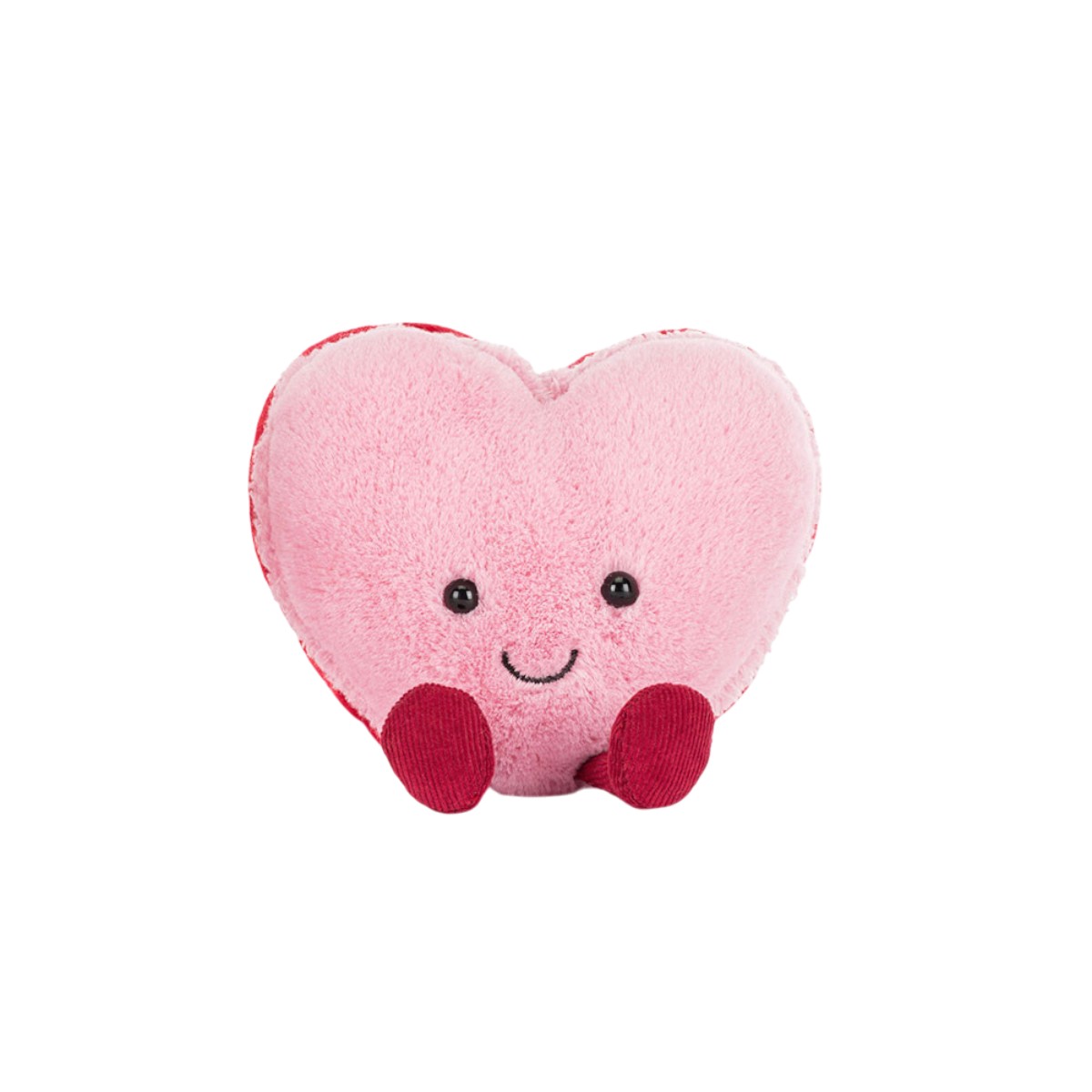 Jellycat Amuseables Colette Heart Macaron, Pink