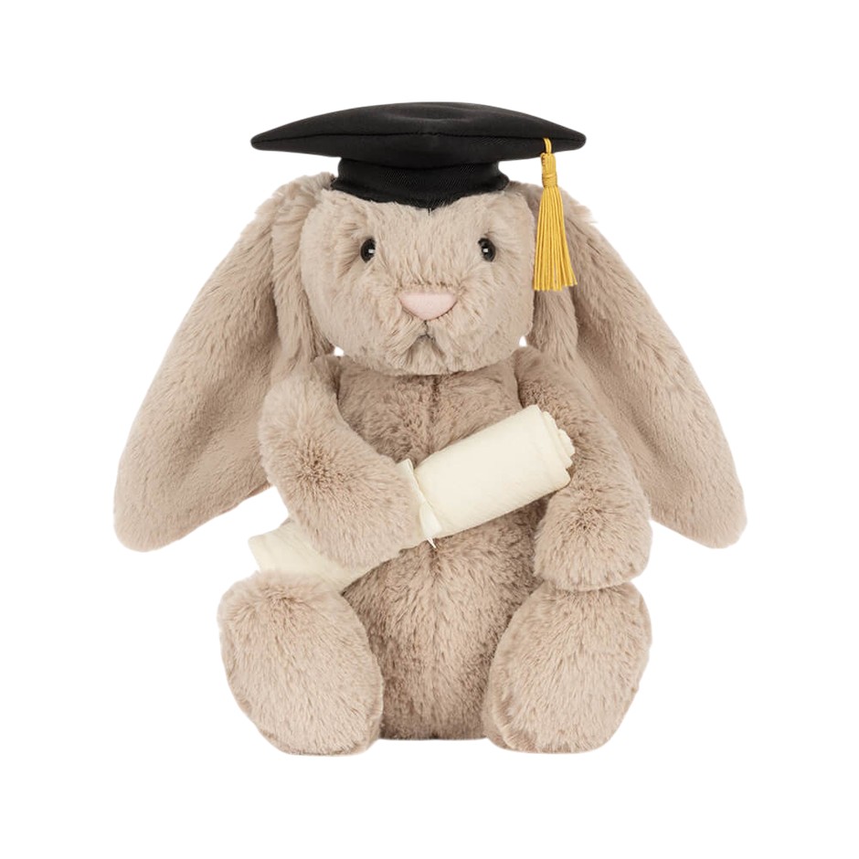 Jellycat Bashful Bunny, Graduation Outfit