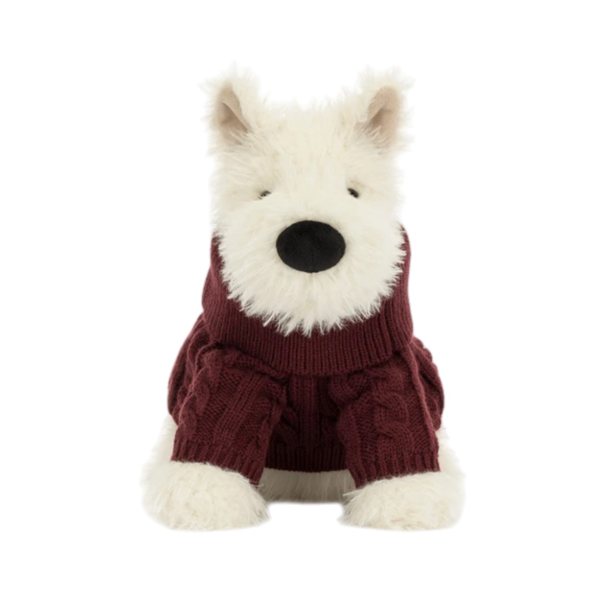Jellycat Munro Scottie Dog, Winter Jumper