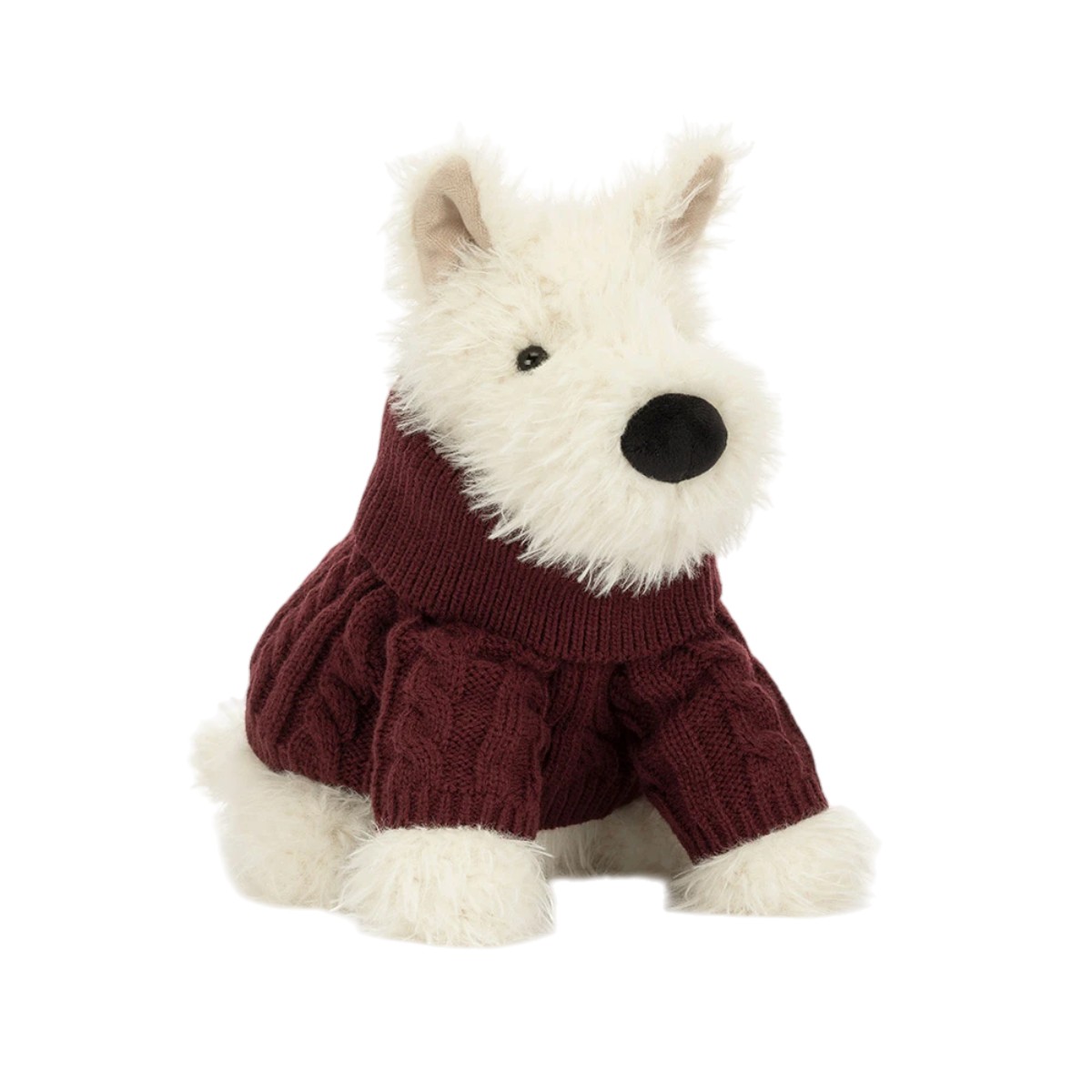 Jellycat Munro Scottie Dog, Winter Jumper