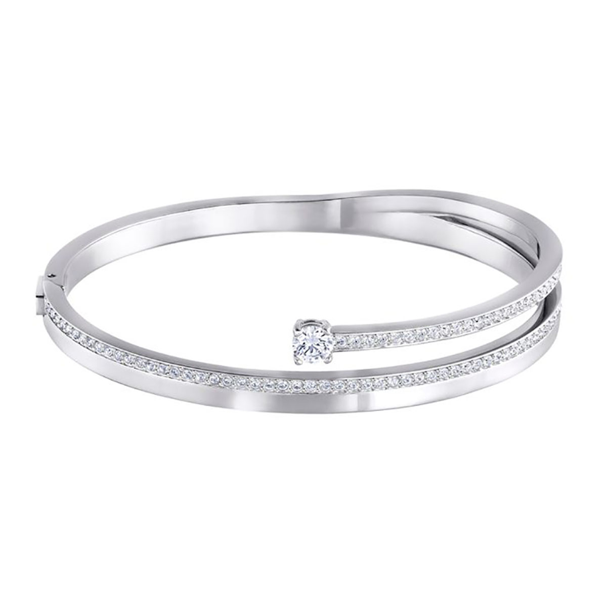 Swarovski Fresh White Tone Bracelet, Medium