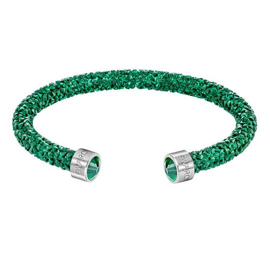 Swarovski Crystaldust Green Crystal Cuff Bracelet, Medium Swarovski Crystaldust Green Crystal Cuff Bracelet, Medium