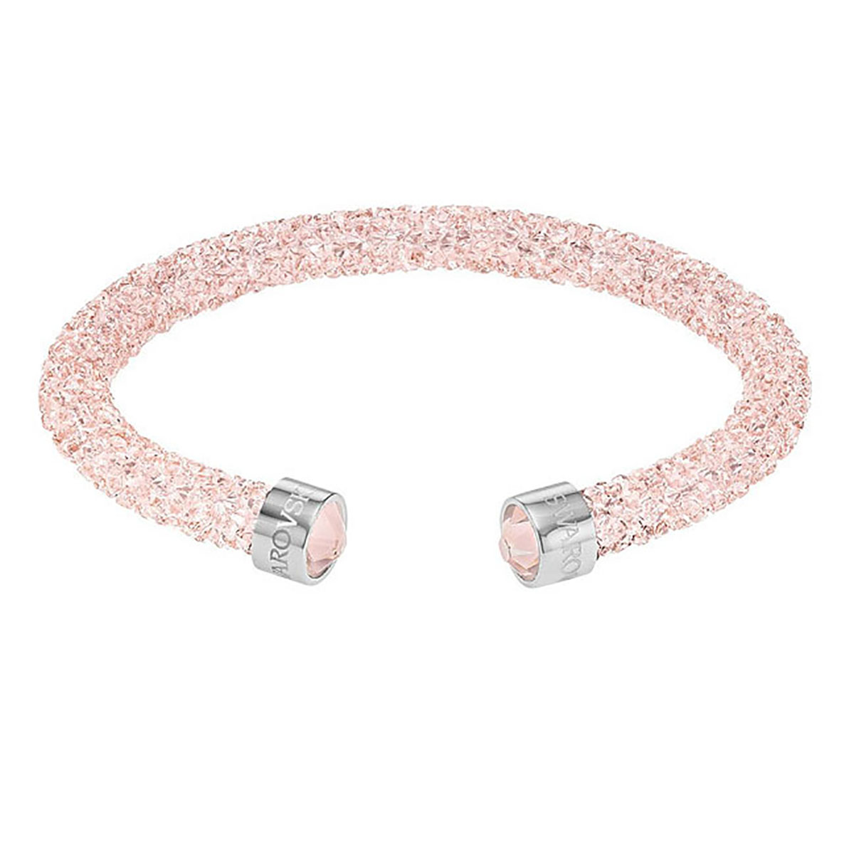 Swarovski Crystaldust Pink Crystal Cuff Bracelet, Medium