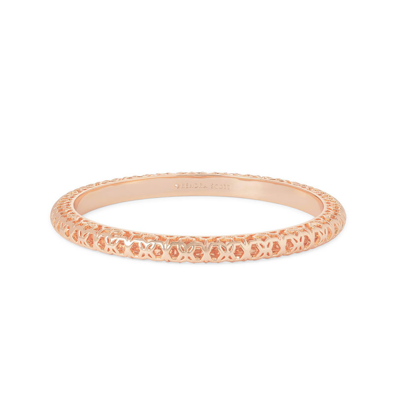 Kendra Scott Maggie Bangle Bracelet in Rose Gold Filigree | 4217703998 ...