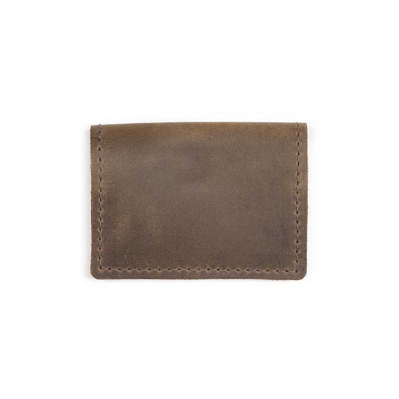 Rustico Departure Leather Business Card Holder, Dark Brown | AC0112 ...