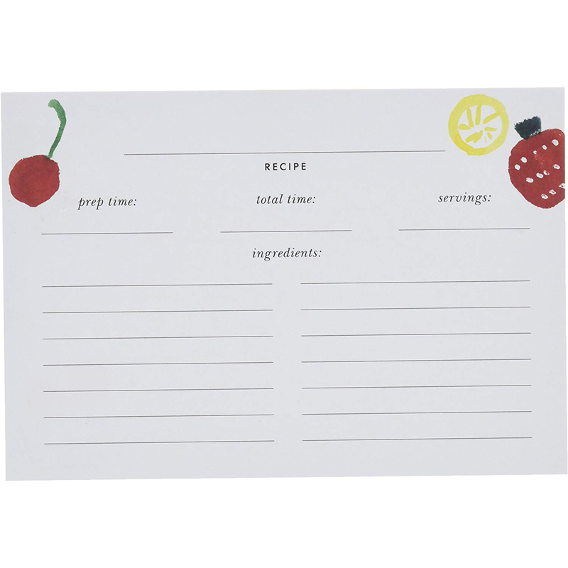 Kate Spade Recipe Card Refill, Pretty Pantry 173443 Borsheims