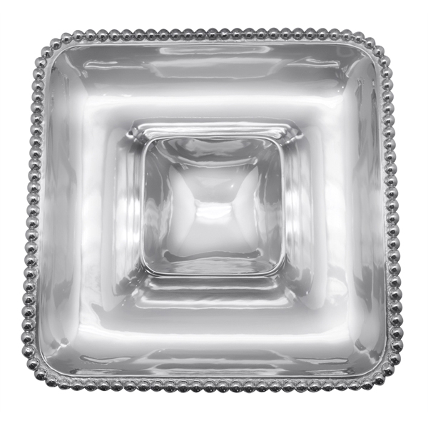 Mariposa Pearled Square Chip & Dip