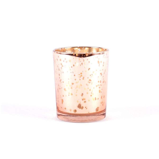 8 Oak Lane Rose Gold Votive, Large
