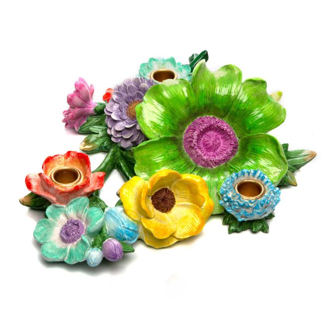 MacKenzie-Childs Flower Market Candle Centerpiece