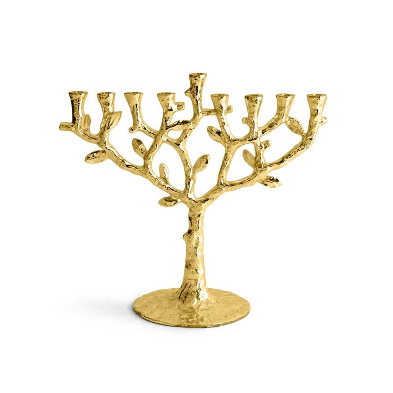 Michael Aram Tree of Life Menorah, Gold Tone