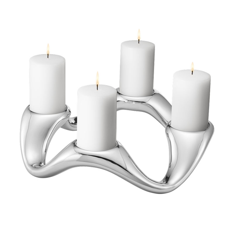 Georg Jensen Cobra Round Candle Holder