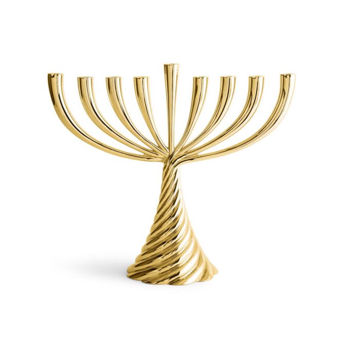 Michael Aram Twist Gold Tone Menorah