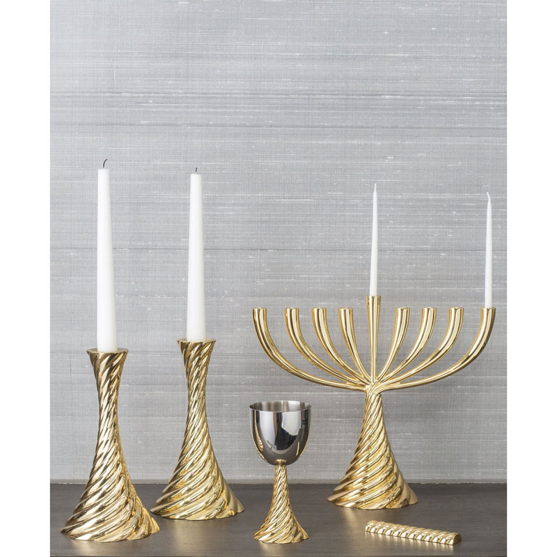 Michael Aram Twist Gold Tone Menorah