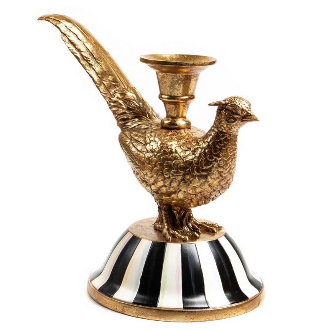 MacKenzie-Childs Pheasant Candle Holder